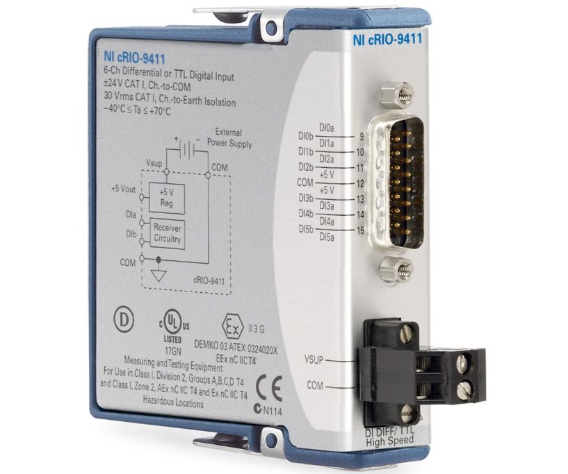NI9411六通道转速数据采集模块